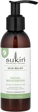 Sukin, Skin Relief, Facial Moisturizer, feuchtigkeitsspendende Gesichtspflege, für empfindliche, strapazierte Haut, ohne...