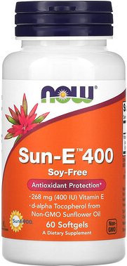 NOW Foods, Sun-E 400, 268 mg (400 IU), 60 Weichkapseln