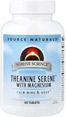 Thumbnail - Source Naturals, Serene Science®, Theanine Serene® mit Magnesium, 60 Tabletten