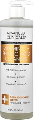Advanced Clinicals, Vitamin C + Ferulaic Acid Cleanser, Reiniger mit Vitamin C + Ferulasäure, 347 ml (11,75 fl. oz.)