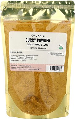 Pure Indian Foods, Organic Curry Powder, Bio-Currypulver, Gewürzmischung, 226 g (8 oz.)