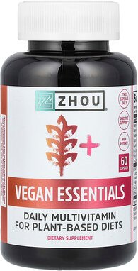 Zhou Nutrition, Vegan Essentials, 60 Kapseln