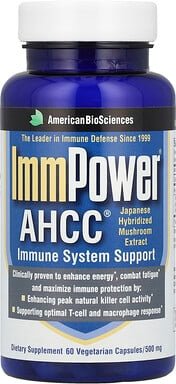 American Biosciences, ImmPower® AHCC®, 500 mg, 60 pflanzliche Kapseln