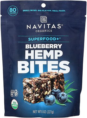 Navitas Organics, Superfood+®, Hemp Bites, Hemp Bites, Heidelbeere, 227 g (8 oz.)