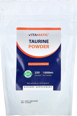 Thumbnail - Vitamatic, Taurine Powder, Unflavored, Taurinpulver, geschmacksneutral, 250 g (8,8 oz.)