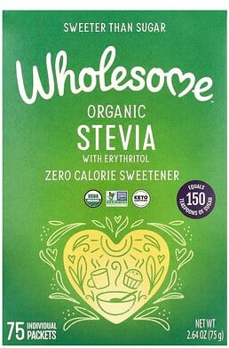 Thumbnail - Wholesome Sweeteners, Organic Stevia, Zero Calorie Sweetener Blend, Bio-Stevia-Süßstoffmischung ohne Kalorien, 75 einzel...