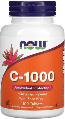 NOW Foods, C-1000, 100 Tabletten