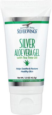 Natural Path Silver Wings, Silver, Aloe Vera Gel with Tea Tree Oil, Aloe-Vera-Gel mit Teebaumöl, 42,5 g (1,5 oz.)