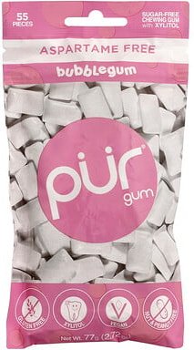The PUR Company, Sugar Free Chewing Gum, Kaugummi, 55 Stück, 77 g (2,72 oz.)