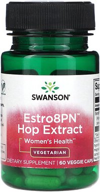 Swanson, Estro8PN Hop Extract, Women‘s Health, Hopfenextrakt, Frauengesundheit, 60 pflanzliche Kapseln (10 mg pro Kapsel...