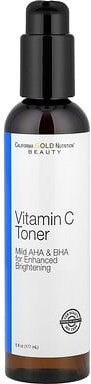 California Gold Nutrition, Vitamin C Toner, Enhanced Brightening Toner, aufhellendes Gesichtswasser, 177 ml (6 fl. oz.)