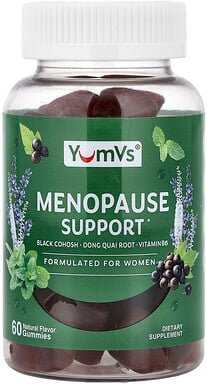 YumVs, Menopause Support Gummies, Fruchtgummis zur Unterstützung der Menopause, natürlich, 60 Fruchtgummis