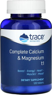 Thumbnail - Trace, Complete Calcium & Magnesium 1:1, Calcium und Magnesium 1:1, 120 Tabletten
