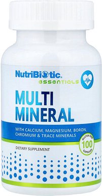 NutriBiotic, Essentials, Multi-Mineral, 100 glutenfreie Kapseln