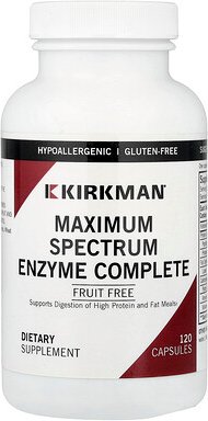 Kirkman Labs, Maximum Spectrum Enzyme Complete, 120 Kapseln