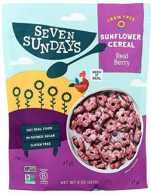Seven Sundays, Sunflower Cereal, Real Berry, Sonnenblumenmüsli, echte Beeren, 227 g (8 oz.)