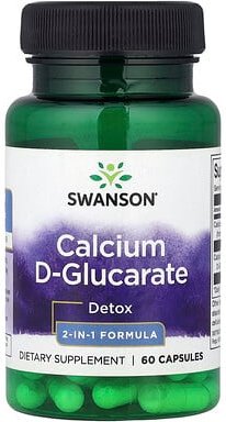 Thumbnail - Swanson, Calcium D-Glucarate, Calcium-D-Glucarat, 60 Kapseln (250 mg pro Kapsel)