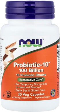 NOW Foods, Probiotic-10™, 30 pflanzliche Kapseln