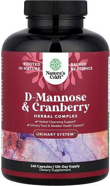 Nature's Craft, D-Mannose & Cranberry, D-Mannose und Cranberry, 240 Kapseln