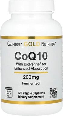 Thumbnail - California Gold Nutrition, CoQ10 with BioPerine® and Black Pepper Extract, CoQ10 mit BioPerine® Schwarzem-Pfeffer-Extrak...