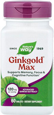 Nature's Way, Ginkgold® Max, 120 mg, 60 Tabletten