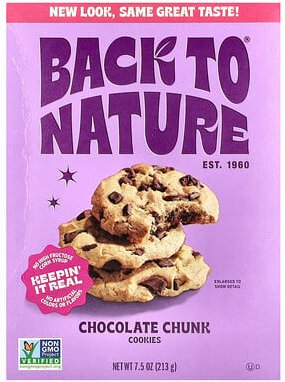 Back to Nature, Cookies, Chocolate Chunk, Kekse mit Schokoladenstückchen, 213 g (7,5 oz.)