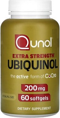 Thumbnail - Qunol, Ubiquinol, Ubichinol, 200 mg, 60 Weichkapseln