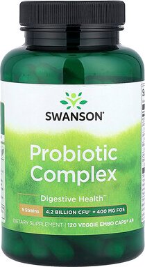 Swanson, Probiotic Complex, Probiotika-Komplex, 120 vegetarische EMBO® Kapseln AP