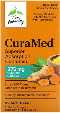 Thumbnail - Terry Naturally, CuraMed, 375 mg, 60 Weichkapseln
