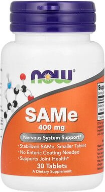 NOW Foods, SAMe, 400 mg, 30 Tabletten
