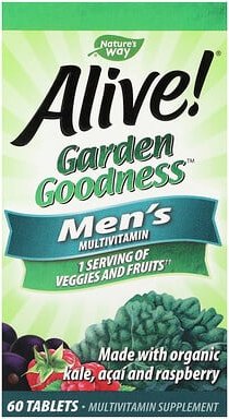 Nature's Way, Alive!® Garden Goodness™, Multivitamine für Männer, 60 Tabletten