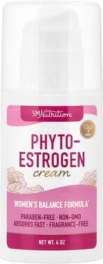 SMNutrition, Phyto-Estrogen Cream, Phyto-Östrogen-Creme, ohne Duftstoffe, 4 oz