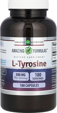 Amazing Nutrition, Amazing Fomulas, L-Tyrosin, 500 mg, 180 Kapseln