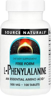 Thumbnail - Source Naturals, L-Phenylalanine, 100 Tabletten
