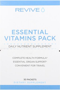 Revive, Essential Vitamins Pack, Packung mit 30 essentiellen Vitaminen, 30 Päckchen
