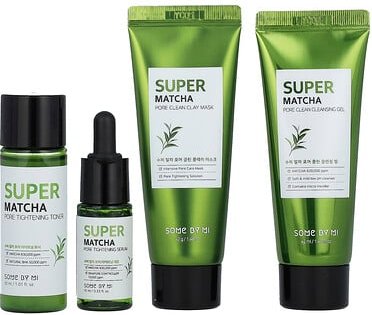 SOME BY MI, Super Matcha Pore Care Starter Kit, Edition, 4-teiliges Set