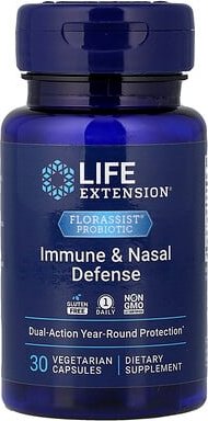Life Extension, FLORASSIST® Probiotic Immune & Nasal Defense, probiotische Immun- und Nasenabwehr, 30 pflanzliche Kapsel...