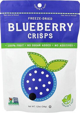 Nature's Turn, Freeze-Dried Blueberry Crisps, gefriergetrocknete Heidelbeer-Chips, 34 g (1,2 oz.)