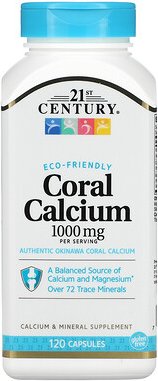 21st Century, Coral Calcium, Korallencalcium, 120 Kapseln