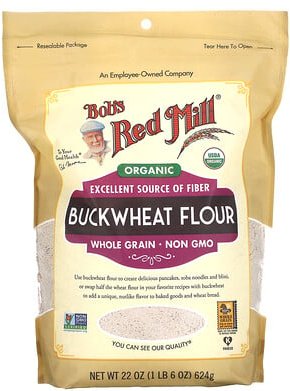 Bob's Red Mill, Bio-Buchweizenmehl, Vollkorn, 624 g (22 oz.)