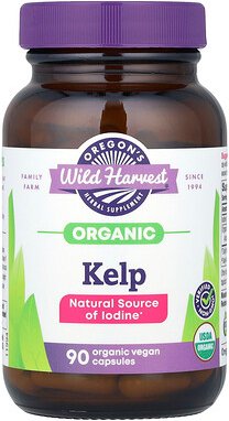 Oregon's Wild Harvest, Organic Kelp, Bio-Seetang, 90 vegane Bio-Kapseln