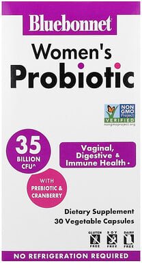 Bluebonnet Nutrition, Women's Probiotic, Probiotikum für Frauen, 30 pflanzliche Kapseln