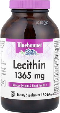 Bluebonnet Nutrition, Lecithin, 1.365 mg, 180 Weichkapseln