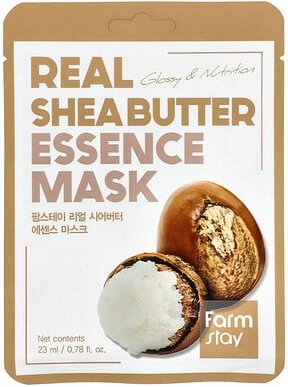 Farmstay, Real Shea Butter Essence Beauty Mask, Beauty-Maske mit Echter Sheabutter, 1 Tuchmaske, 23 ml (0,78 fl. oz.)