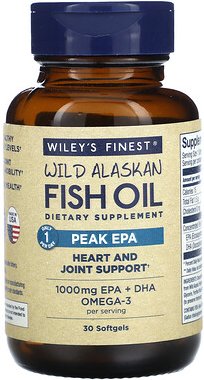 Wiley's Finest, Wildes Fischöl aus Alaska, EPA-Peak, 30 Weichkapseln