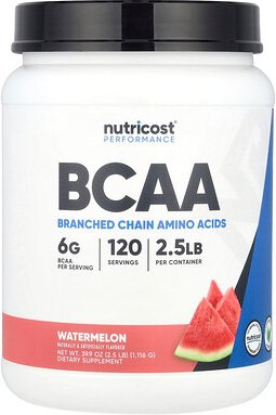 Nutricost, Performance, BCAA, Wassermelone, 1.116 g (2,5 lb.)