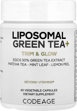 Thumbnail - Codeage, Liposomal Green Tea+, liposomaler grüner Tee, 60 pflanzliche Kapseln