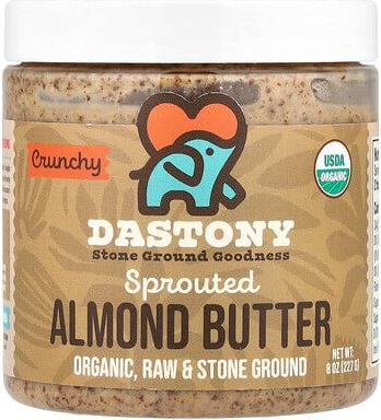 Dastony, Sprouted Almond Butter, gekeimte Mandelbutter, knusprig, 227 g (8 oz.)