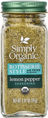 Simply Organic, Rotisserie Style Seasoning, Gewürz nach Rotisserie-Art, Zitronenpfeffer, 97 g (3,42 oz.)