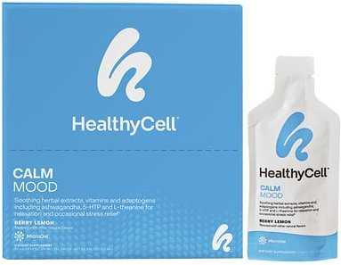 HealthyCell, Calm Mood, Calm Mood, Beere-Zitrone, 30 Gelpacks, je 25 ml (0,84 fl. oz.).